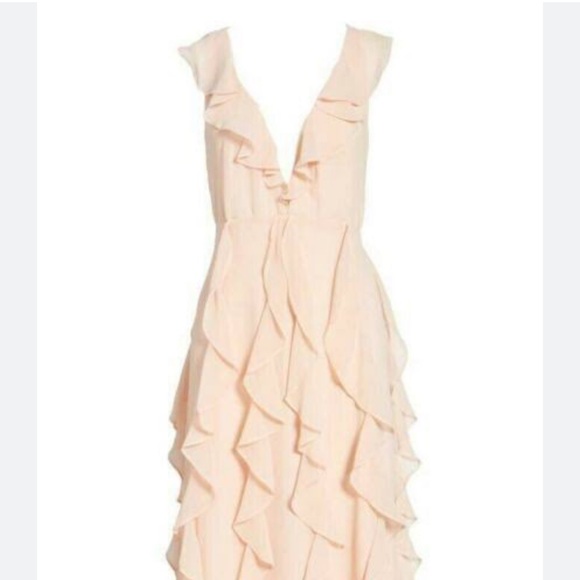 AFRM Cameo Rose Ingrid Ruffle Midi Dress - Picture 2 of 2